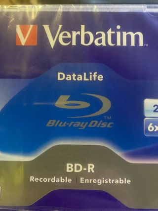 Blu-ray disc virgenes tambien
se graban