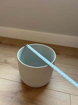 Maceta cerámica blanca - Decoración hogar