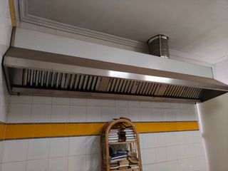 Campana extractora acero inoxidable con motor 