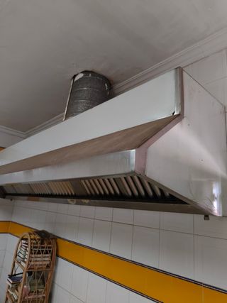 Campana extractora acero inoxidable con motor 