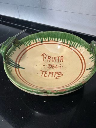 Frutero antiguo cerámico