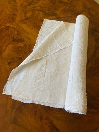 Tela grezza Canapa mt. 5,60 x 0,69 tessuta a mano