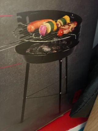 Barbacoa portátil negra