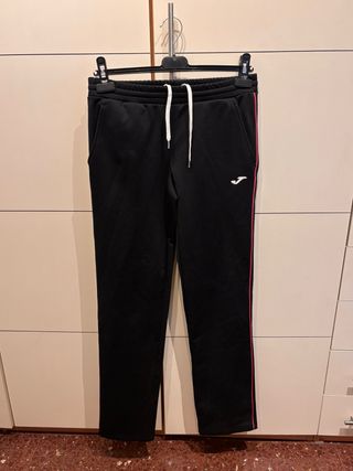 Pantalón chándal Joma negro-rosa