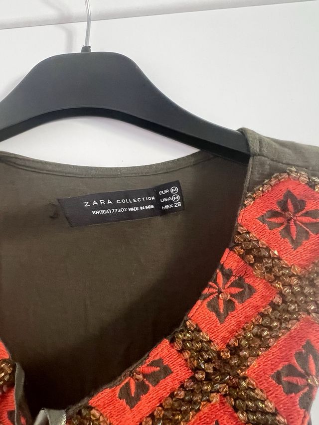 Vestito Zara verde oliva M