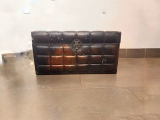 3 bauli in similpelle marrone