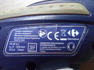 Taladro atornillador Carrefour 14.4V