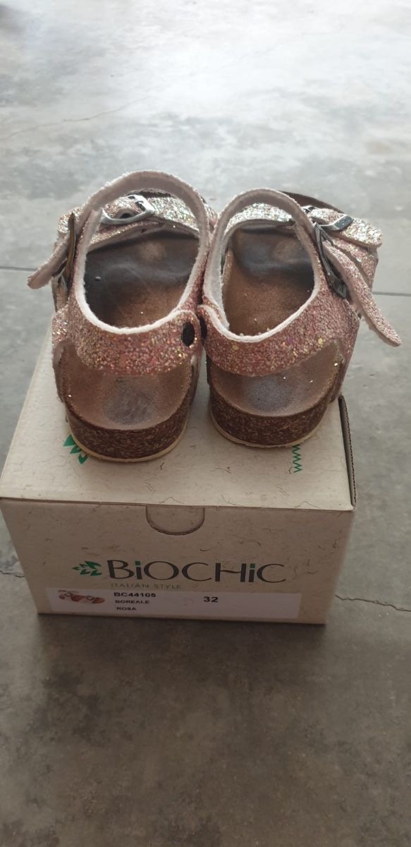 Sandali Biochic bimba glitter rosa 32