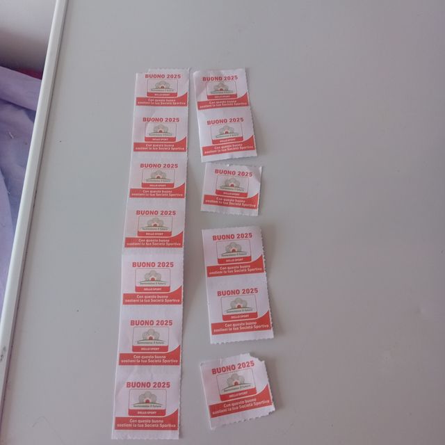 Buoni Sport 2025 - 120 pezzi
