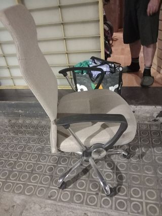 Silla oficina beige - giratoria OFERTA