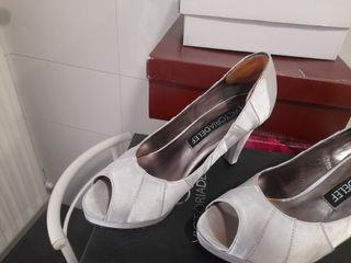 Zapatos plata fiesta