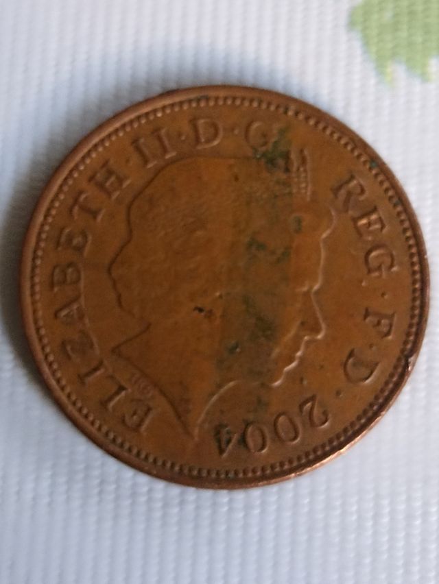 Moneda 2 penique Reino Unido 2004