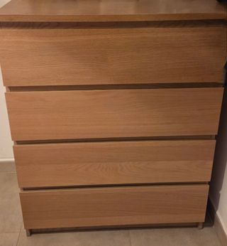 Cajonera 4 cajones madera
