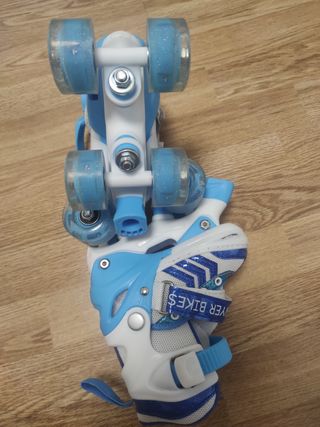 Patines Sawyer infantiles ajustables, luces