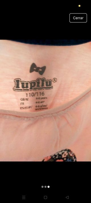 Camiseta niña Lupilu 4-6 años