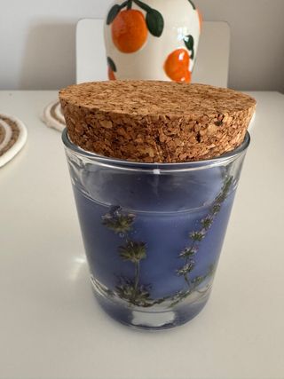 Vela aromática lavanda - artesanal