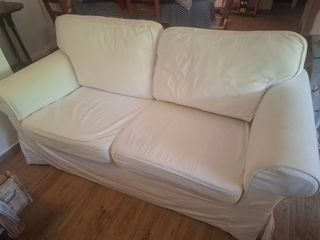 Sofás IKEA Ektorp blanco-beige, de 2 plazas