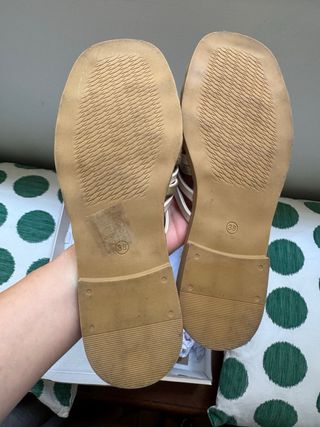 Sandali ciabatte Bachata oro/beige 38 nuove