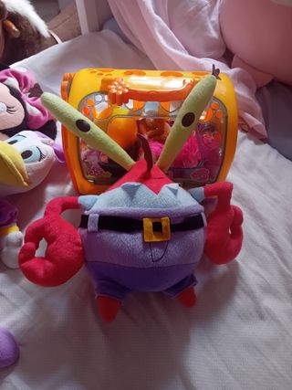 Peluche Don Cangrejo y Gary de Bob Esponja. 5 cada