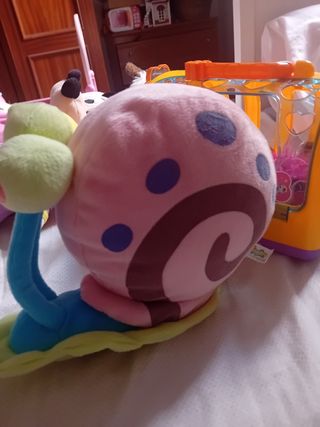 Peluche Don Cangrejo y Gary de Bob Esponja. 5 cada