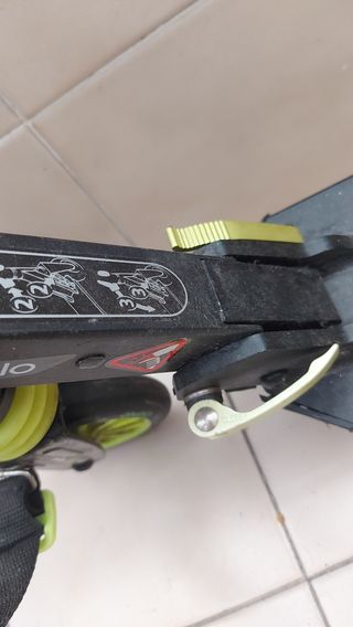 Patinete plegable niño, verde-negro