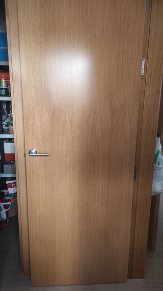 Puerta interior madera maciza