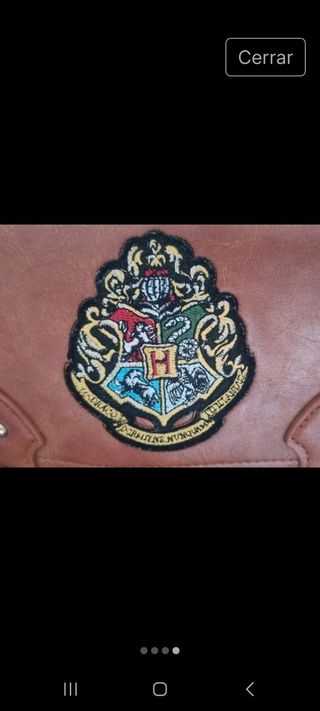 Bolso bandolera marrón Hogwarts