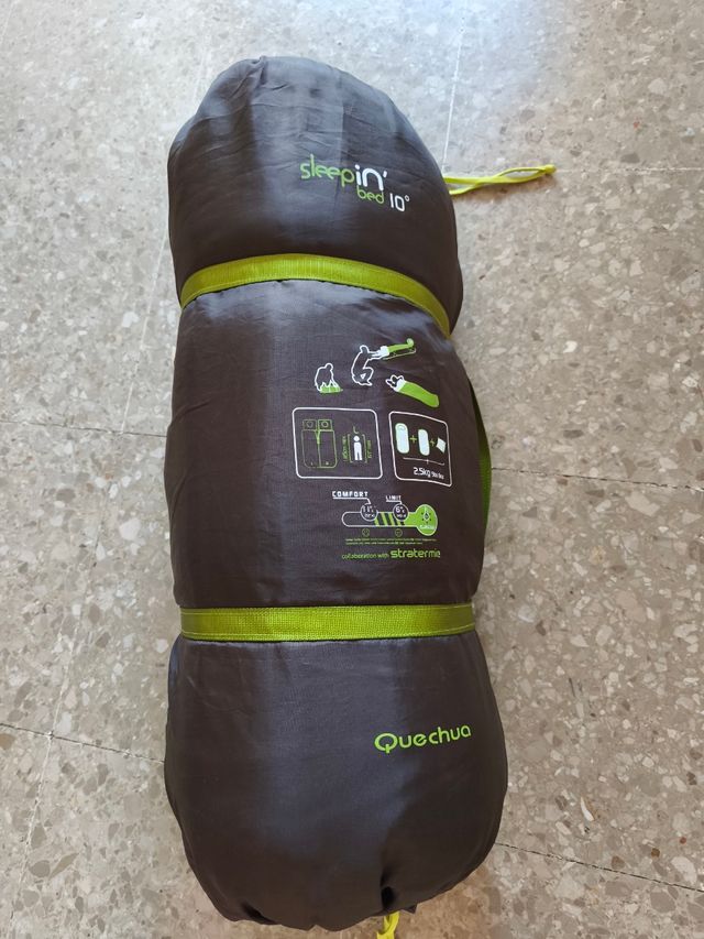 Saco con esterilla camping