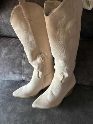 Botas Cowboy Beige - Talla 41