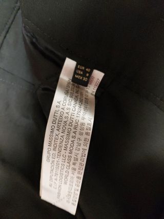 Pantalón Massimo Dutti negro - talla 40