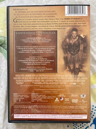 Gladiator Edición Especial DVD