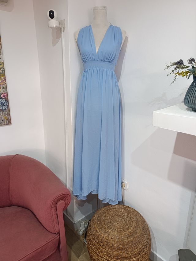 Vestido largo azul - Casual