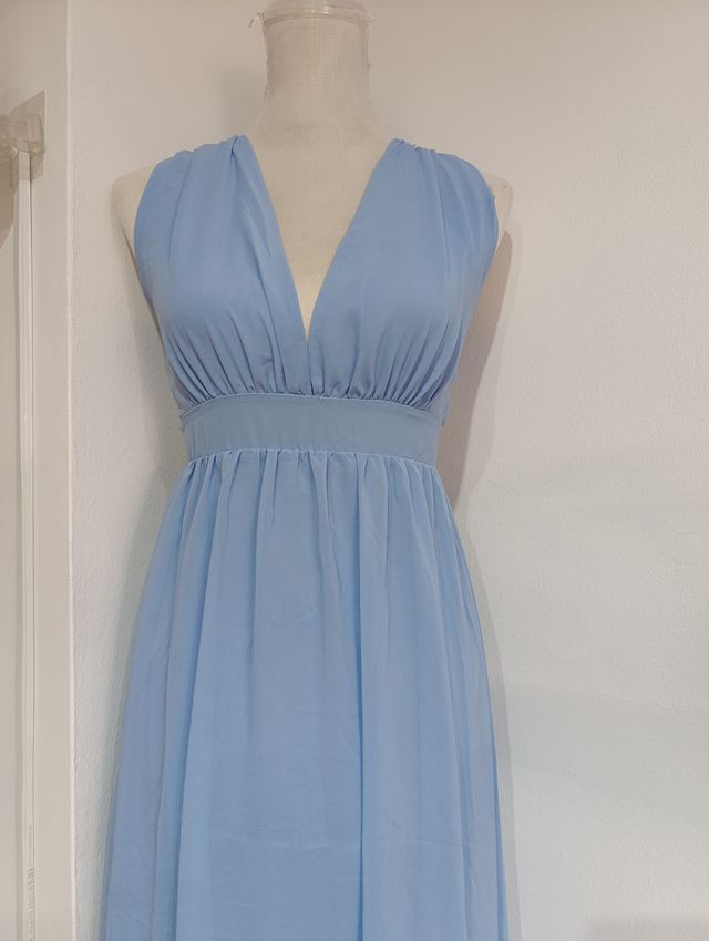 Vestido largo azul - Casual