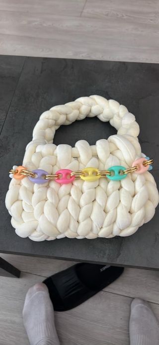 Borsa uncinetto marshmallow