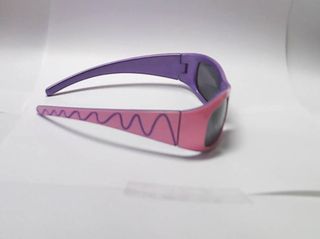 Gafas infantiles rosas y moradas