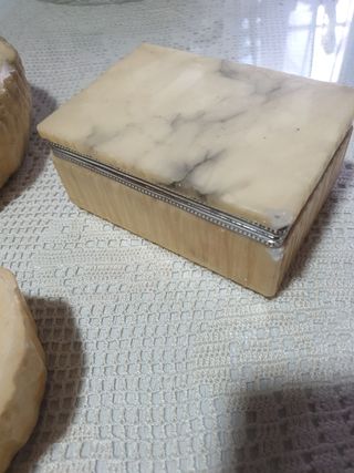 Juego fumador antiguo | Alabastro