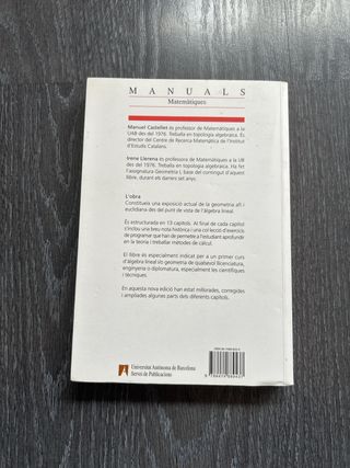 Manuals: Àlgebra lineal i geometria Castellet