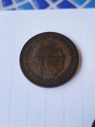 Moneda 1 Peseta año: 1947,53,63,66,75,80,82