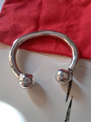 Pulsera rígida Uno de 50 | Plata rosa