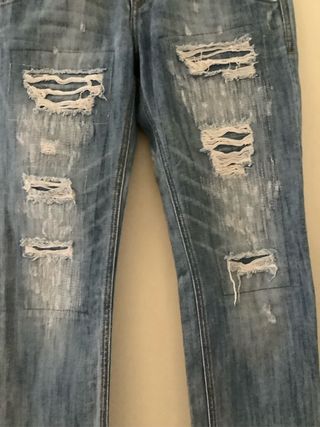 Jeans Gaudi strappati blu