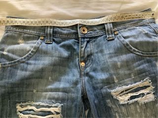 Jeans Gaudi strappati blu