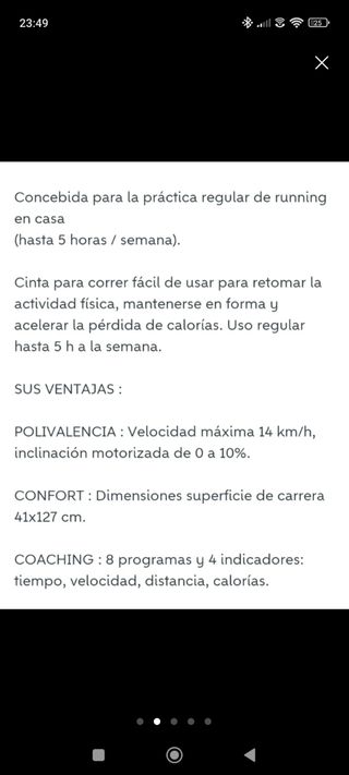 Cinta correr Domyos TC3