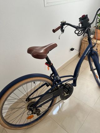 Bicicleta vintage azul - 6v