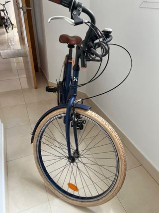 Bicicleta vintage azul - 6v