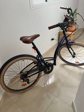 Bicicleta vintage azul - 6v