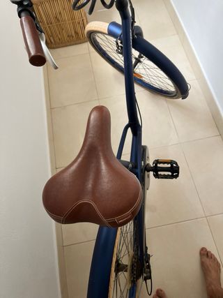 Bicicleta vintage azul - 6v