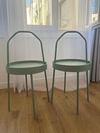 Mesillas auxiliares metal verde (precio ud. 30)