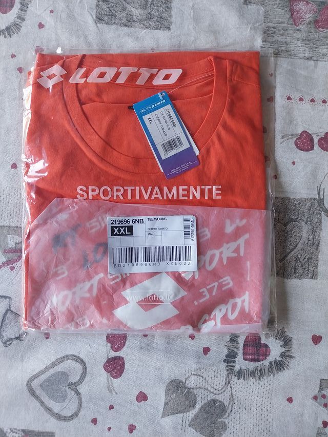 T-Shirt Lotto Supra III JS Arancione XXL