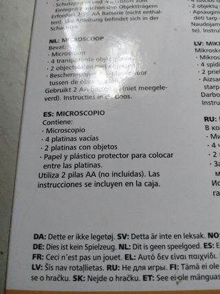 Microscopio Tiger - Microscopio infantil