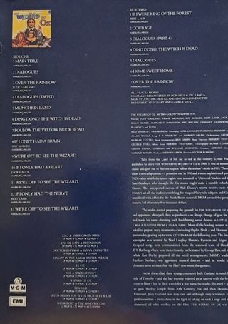 Banda Sonora El Mago de Oz (MGM)